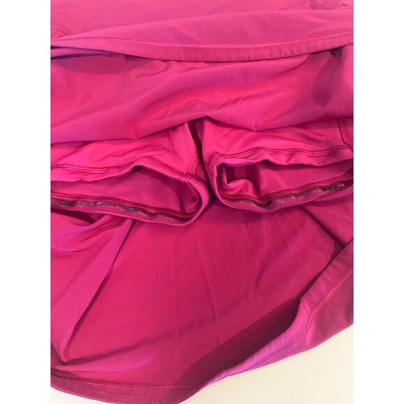 Lulu Lemon Pace Rival Mid Rise Skirt Magenta Sz 6 - Picture 11 of 12